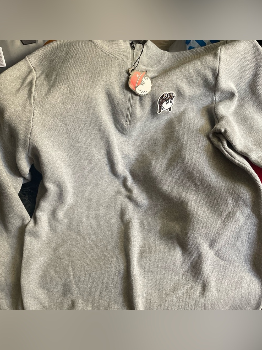 Malbon quarter zip sweater